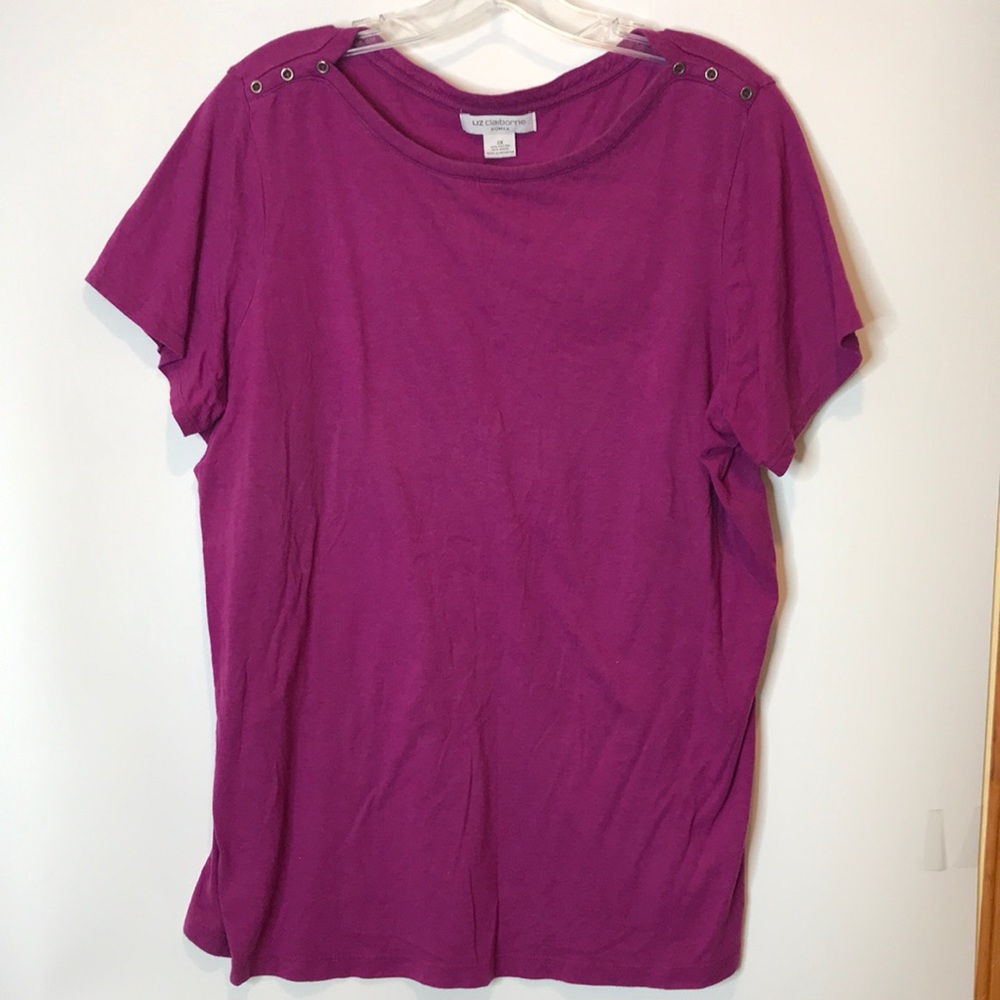 Liz Claiborne Woman Purple Top 2X PLUS SIZE